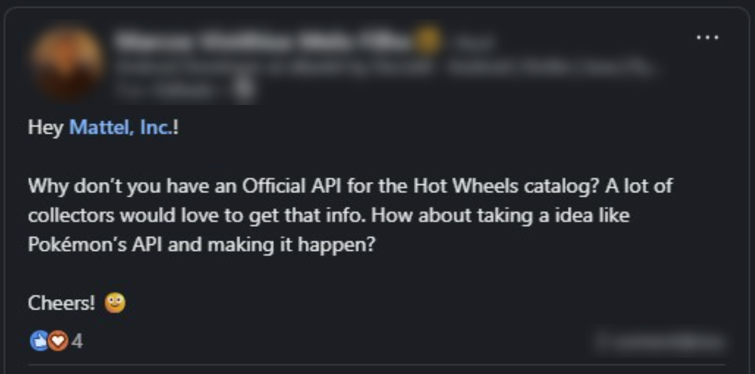 Screenshot of the LinkedIn post that started the idea